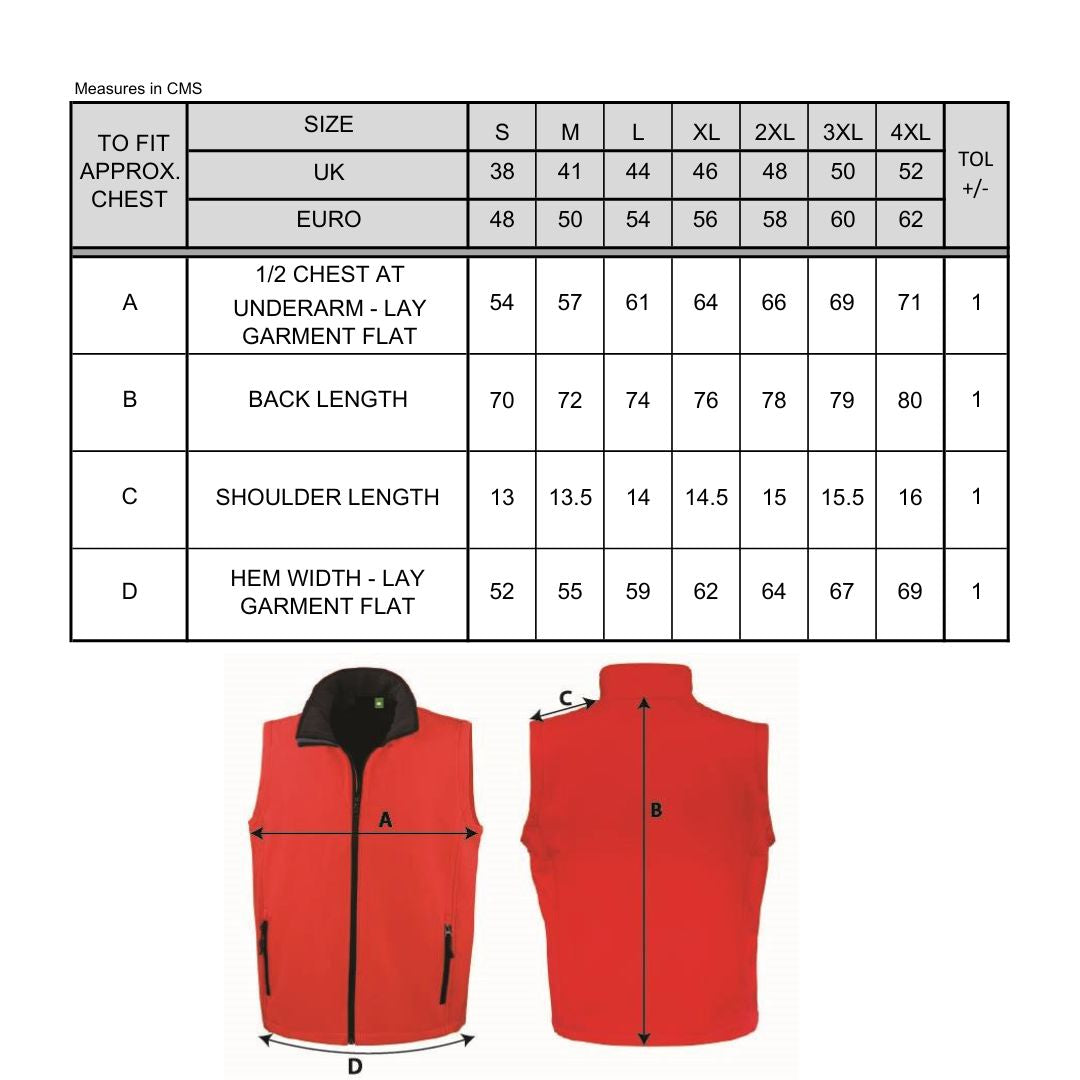 Softshell Team bodywarmer BB