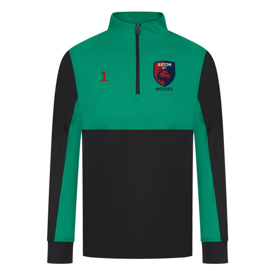 Children's 1/4 zip team tracksuit Aston U7s
