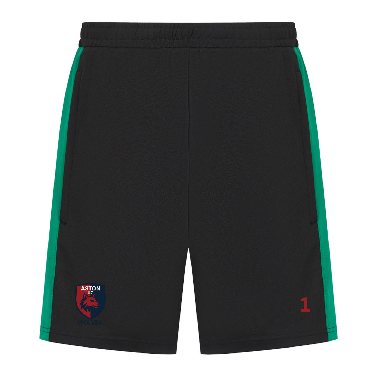 Children's knitted team shorts Aston U7